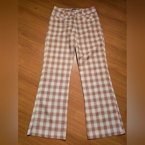 Mondorama 90s Plaid Flare Pants Medium